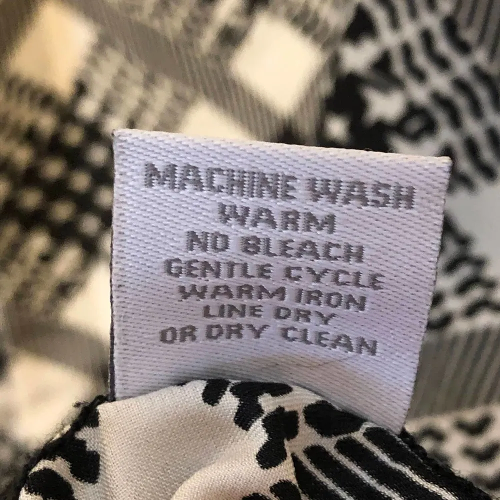 Dress Barn Blouse Black & Cream Slouch Sleeveless Plus 18/20 - Image 7