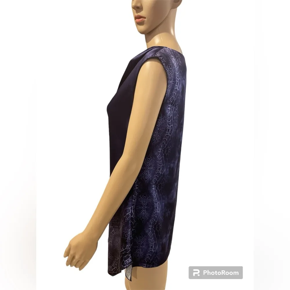 Ellie Tahari Silk Asymmetrical Blouse size M - Image 3