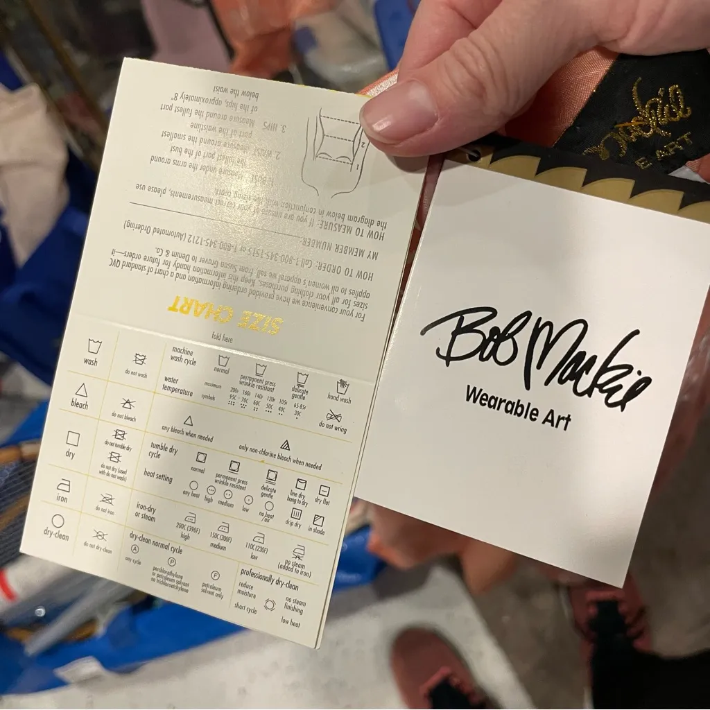 Cute Bob Mackie NWT peaches and cream linen blend oversized blazer embroidery - Image 11