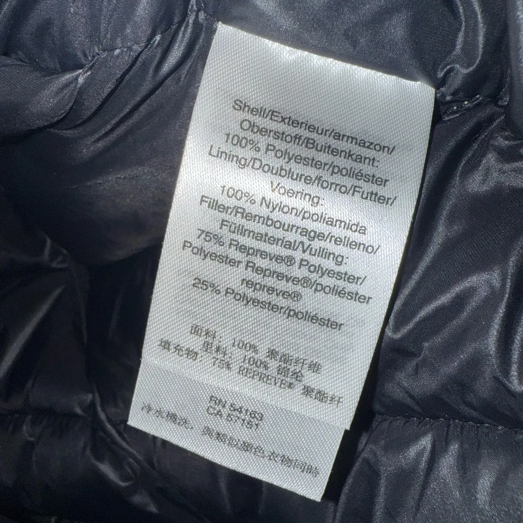 DKNY Women’s Chevron Quilted Puffer Coat – Light Gray New! Sz S - Image 9