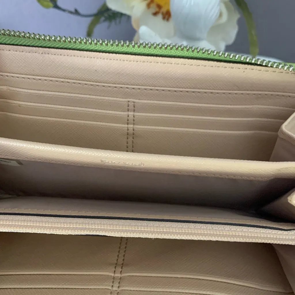 Coach Blue and Green Women's Wallet - Image 6