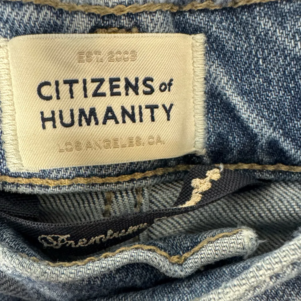 Citizens of Humanity Daphne Crop High -Rise  Straight Distressed Jean size 29 - Image 6