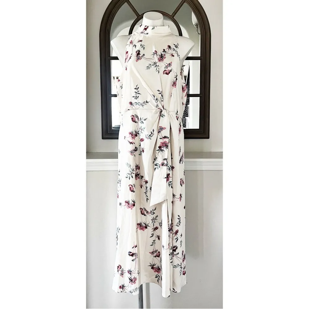 Ted Baker London Zoeeey Floral Halter Neck Midi Dress, Size 6 / US 14 New w/Tag - Image 12