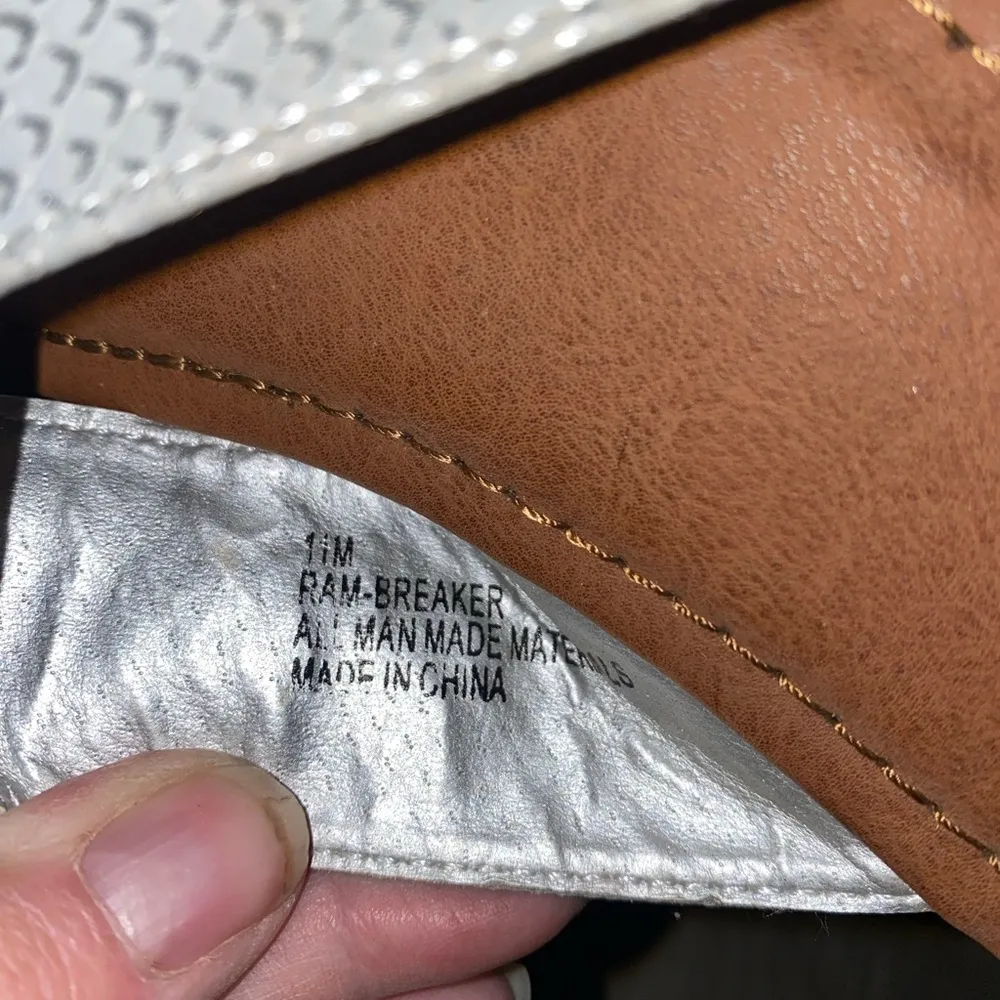 Breaker Slide Sandals Womens Size 11 Gray Silver Reptile Slip On - Image 6