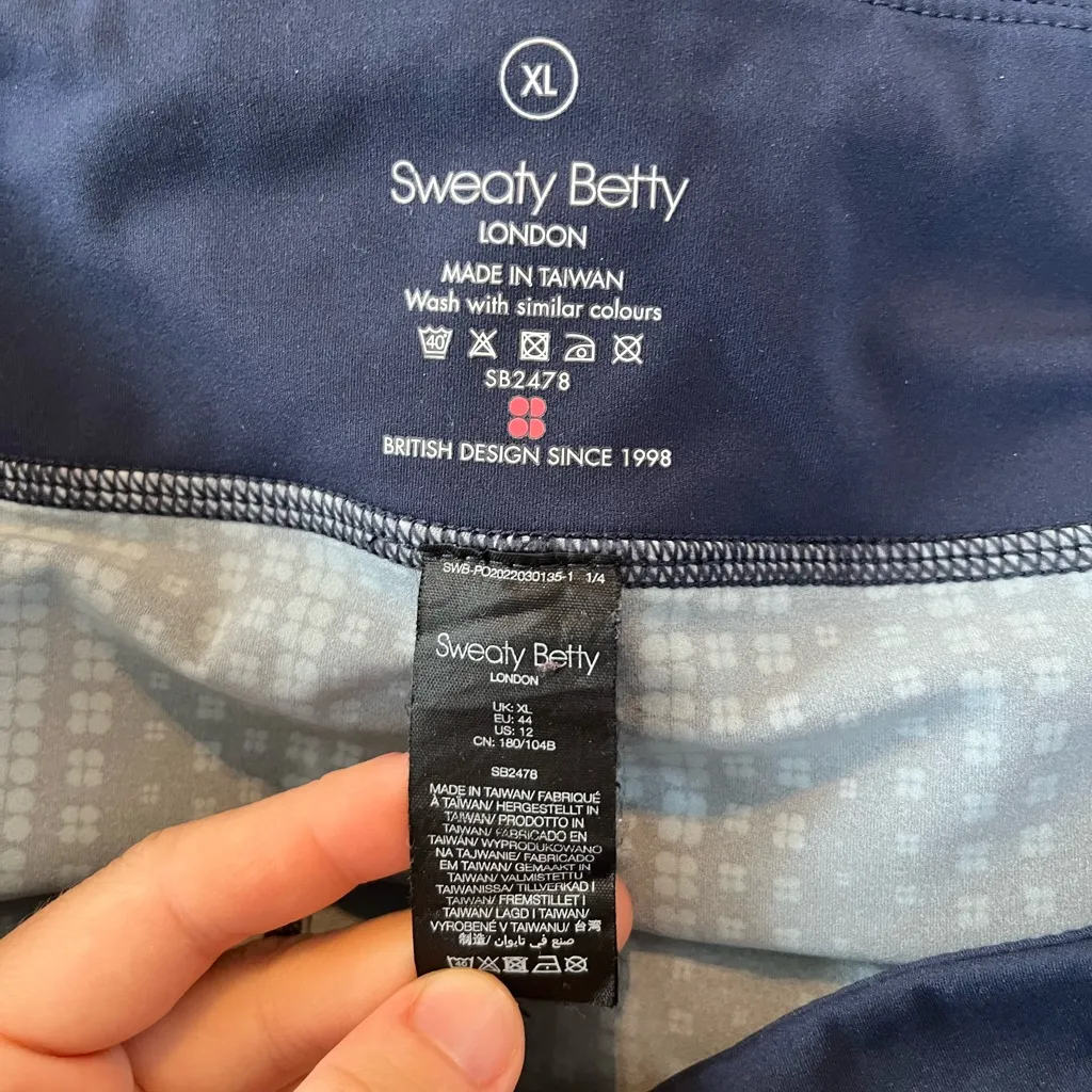 Sweaty Betty Navy Blue Athletic Skort- Size US 12 (UK XL) - Image 5