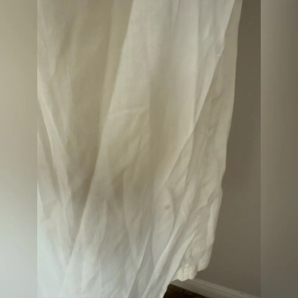 Vintage Barbizan Pale Yellow Chiffon Sheer Nightgown, Size Large - Image 2