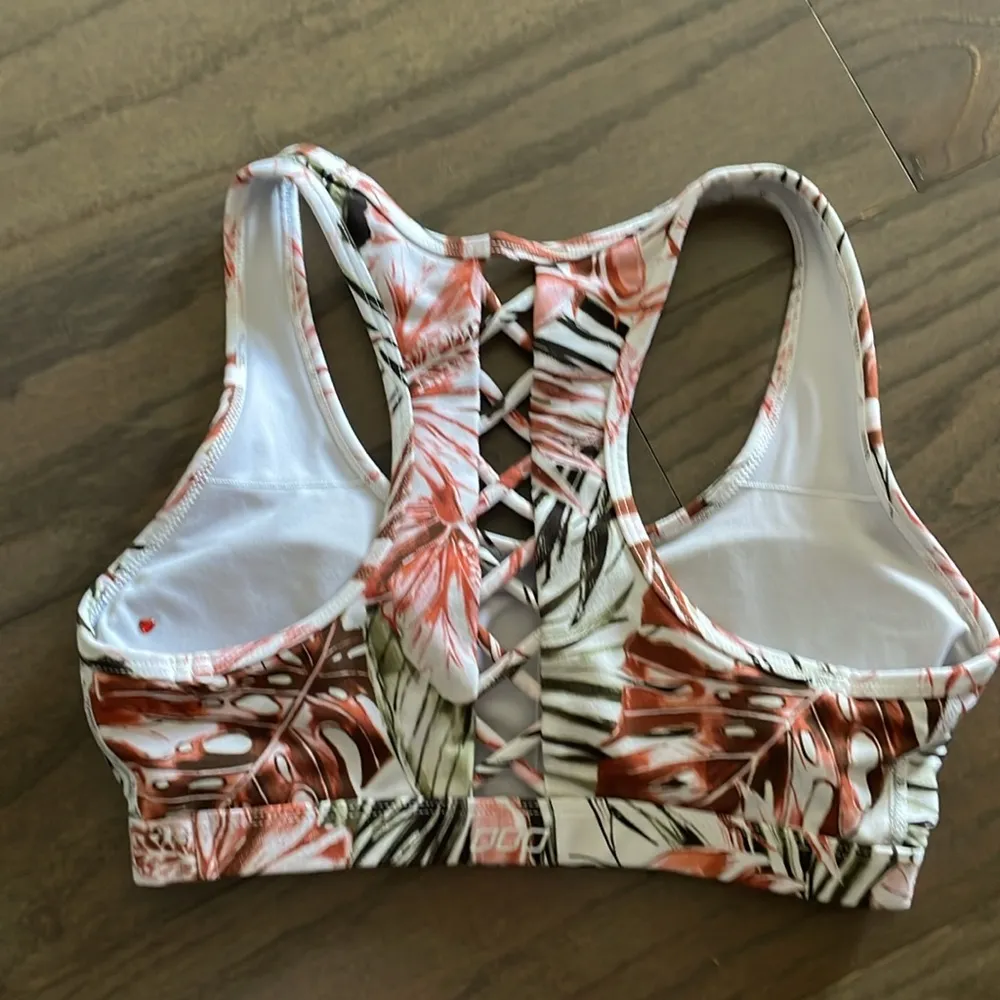 Lorna Jane Floral Sports Bra - Size XS - Image 2
