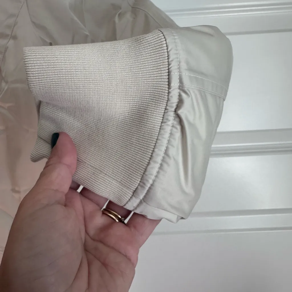 Athleta Sateen Bomber Jacket in  Bone cream NEW - Image 9