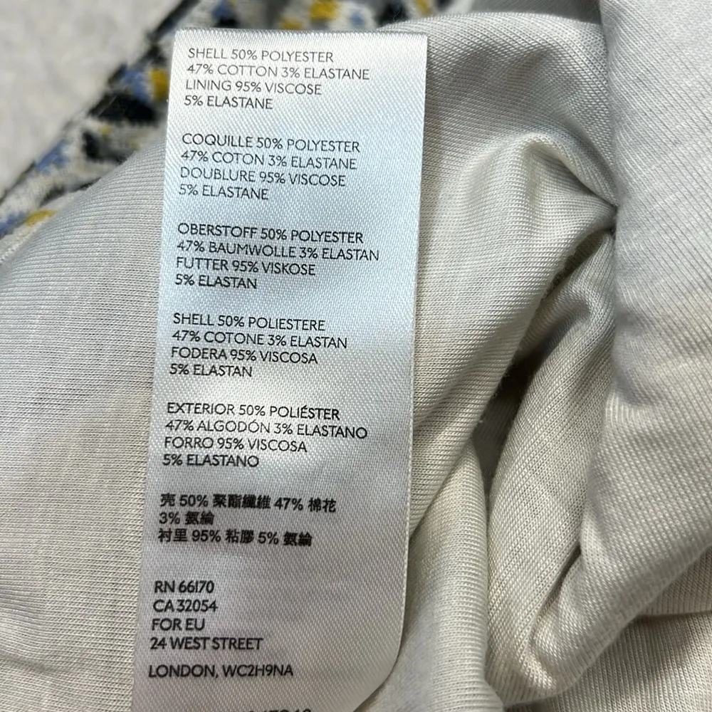 Maeve Anthropologie Leopard Jacquard Skirt Lined Pencil Straight Women's Small - Image 6