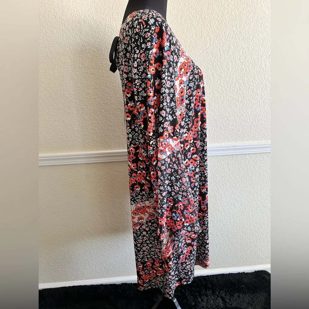 Women’s Bohemian Sheer Sleeve Dress Flowy Relaxed Fit Festival Style Mini Boho - Image 5