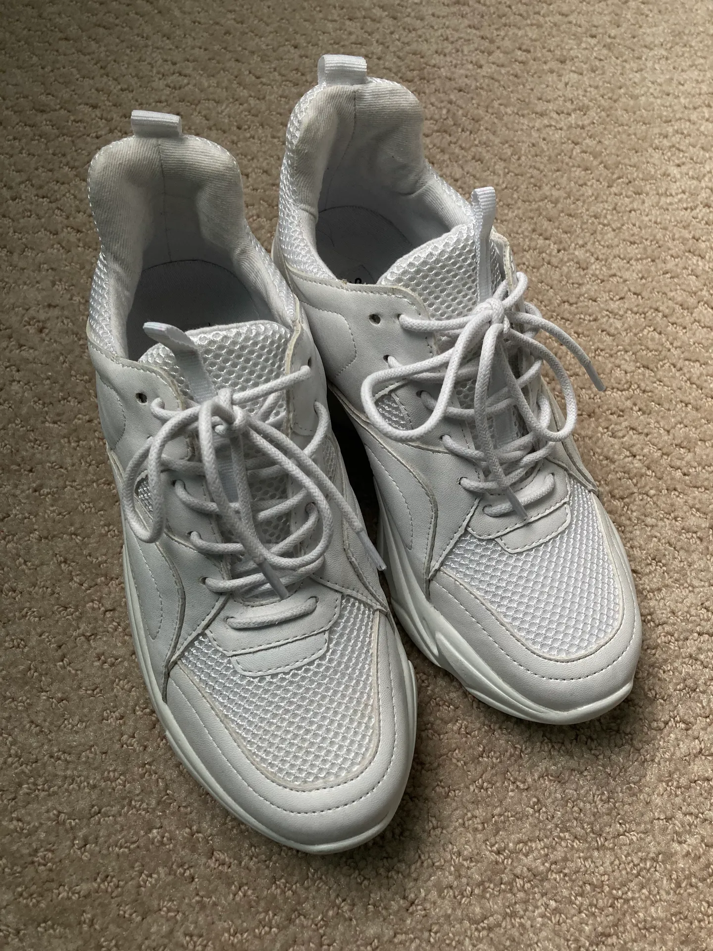 Steve Madden White Platform Sneaker - Image 4