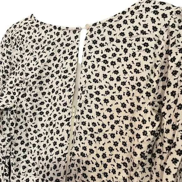 Row A Women's Floral Long Sleeve Dress White - Image 9