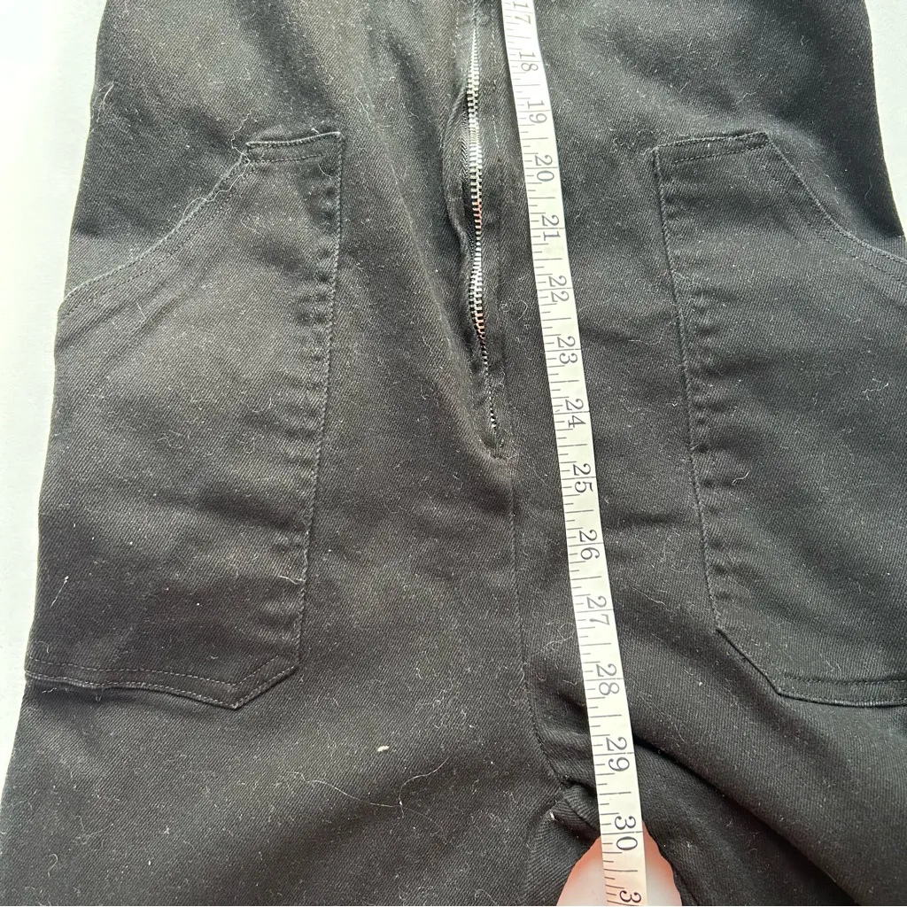 Nasty Gal Black Denim Collection Jumpsuit Medium - Image 8