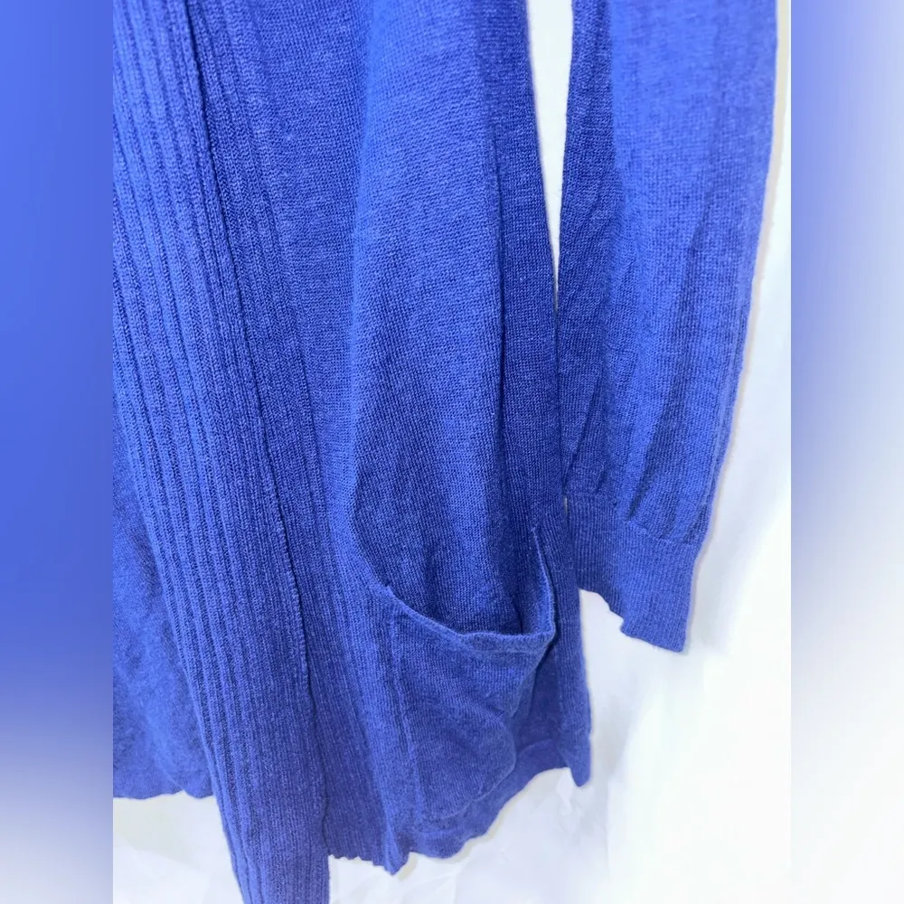 Banana Republic Cardigan Women Linen Open Rib Pocket Sweater Size Small - Image 4