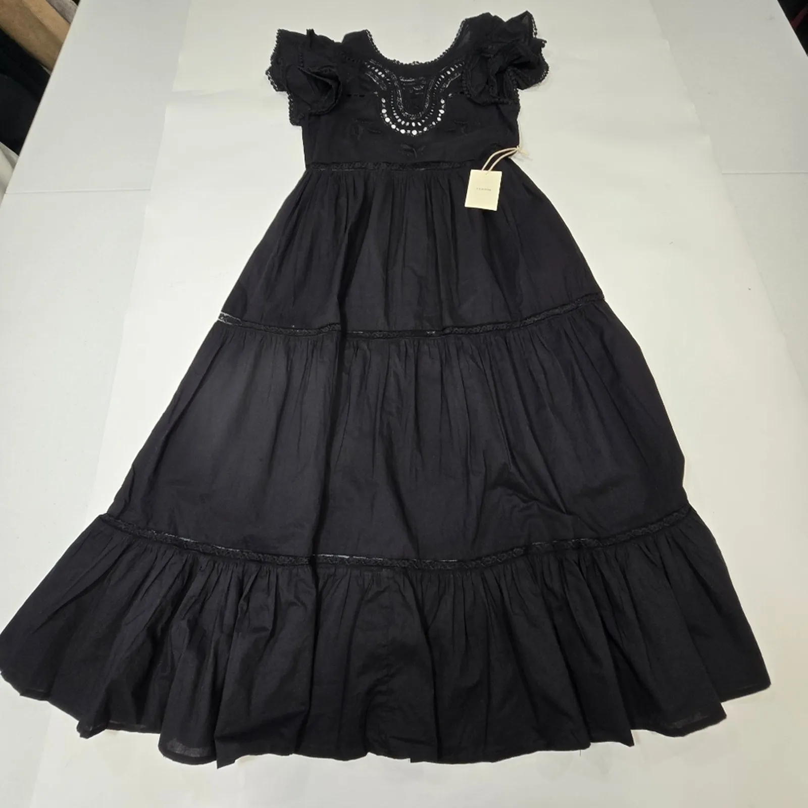 Tularosa Claudette Midi Dress in Black Small - Image 3