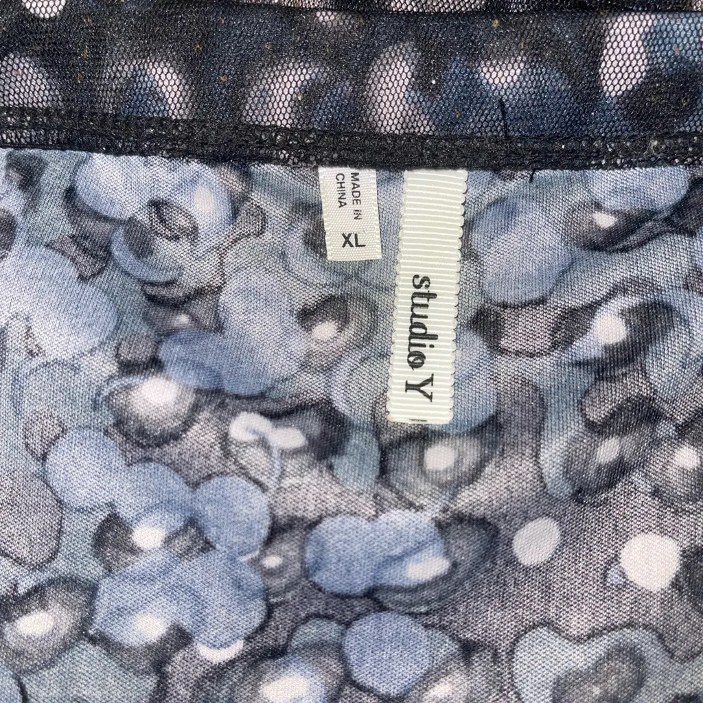 Studio Y Black mini dress adjustable straps size XL - Image 3