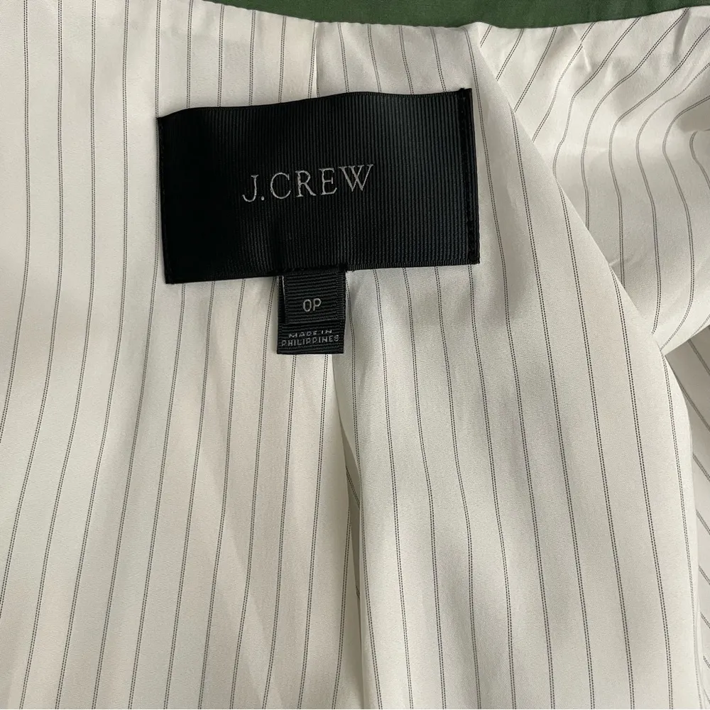 J. Crew Swing trench in Japanese cotton, cropped short Trench, Olive Khaki, OP - Image 9