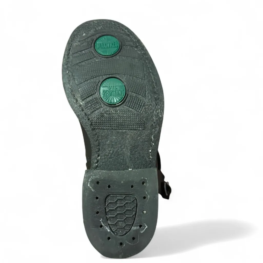 Frye Engineer 12R Greasy Black Leather Biker Boot Size 6 - Image 10