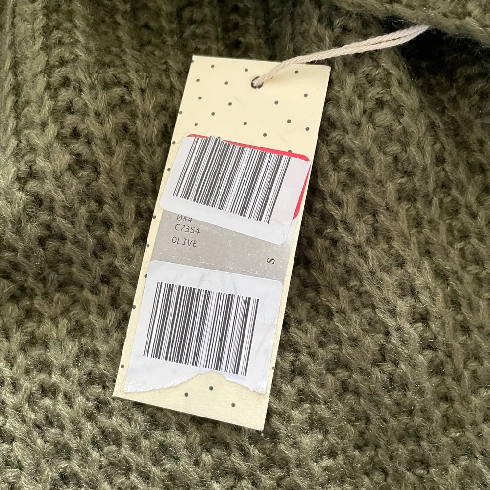 Dreamers Cowl Neck Sweater Tunic OLIVE Small NWT - Image 5