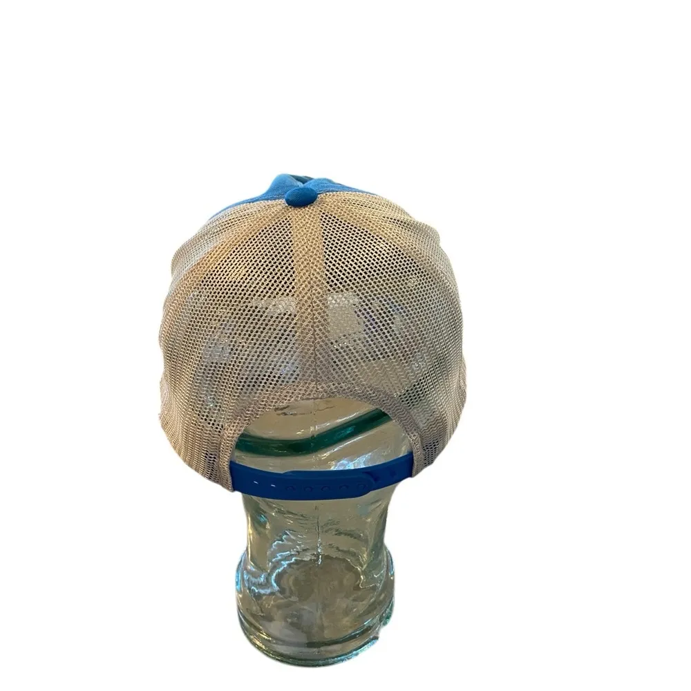 Ford Retro Old School Style Official BRONCO Blue White Snapback Hat baseball hat - Image 4