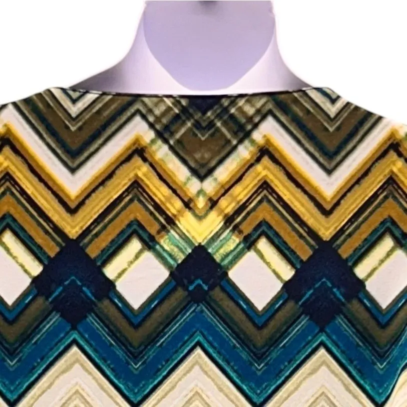 Susan Graver Liquid Knit Blouse Blue XL - Image 4