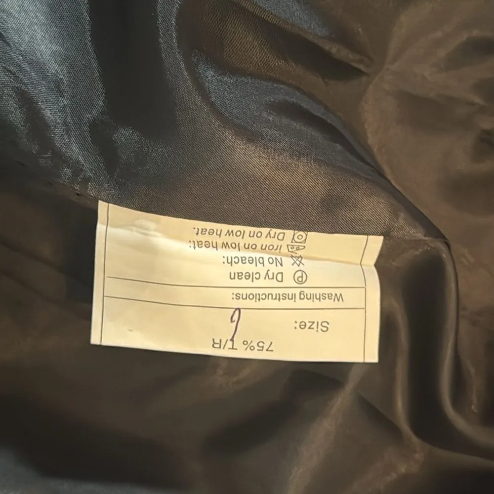 Women’s Dark Gray Slim Fit 3 Piece Formal Tuxedo Suit Shawl Lapel Size 6 NWOT - Image 14