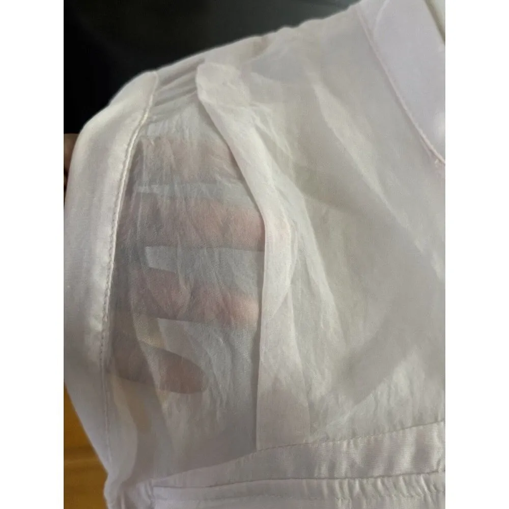 Anthro Moulinette Soeurs Blush Pink Pleated dress Measures As Medium No SASH - Image 7