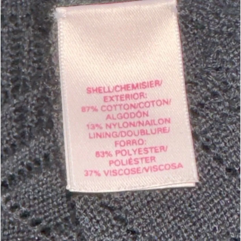 Victoria's Secret Black Knit Dress Long Sleeve‎ Scoop Neck Medium M - Image 8