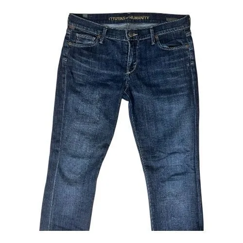 Citizens of Humanity AVA Women Blue Low Rise Straight Leg Jeans Size 29 Denim - Image 4