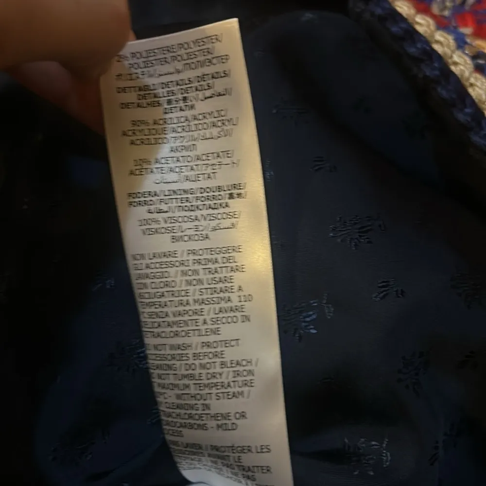 Gucci Lame Check Wool Tweed Jacket size IT 46 - Image 9