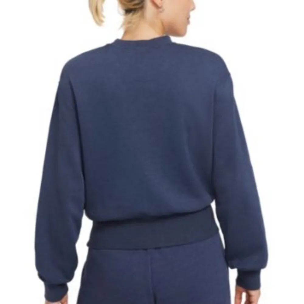 NEW Nike Sweatshirt Plus Size Pullover Retro Crushed Velvet Logo Blue Size 1X - Image 4