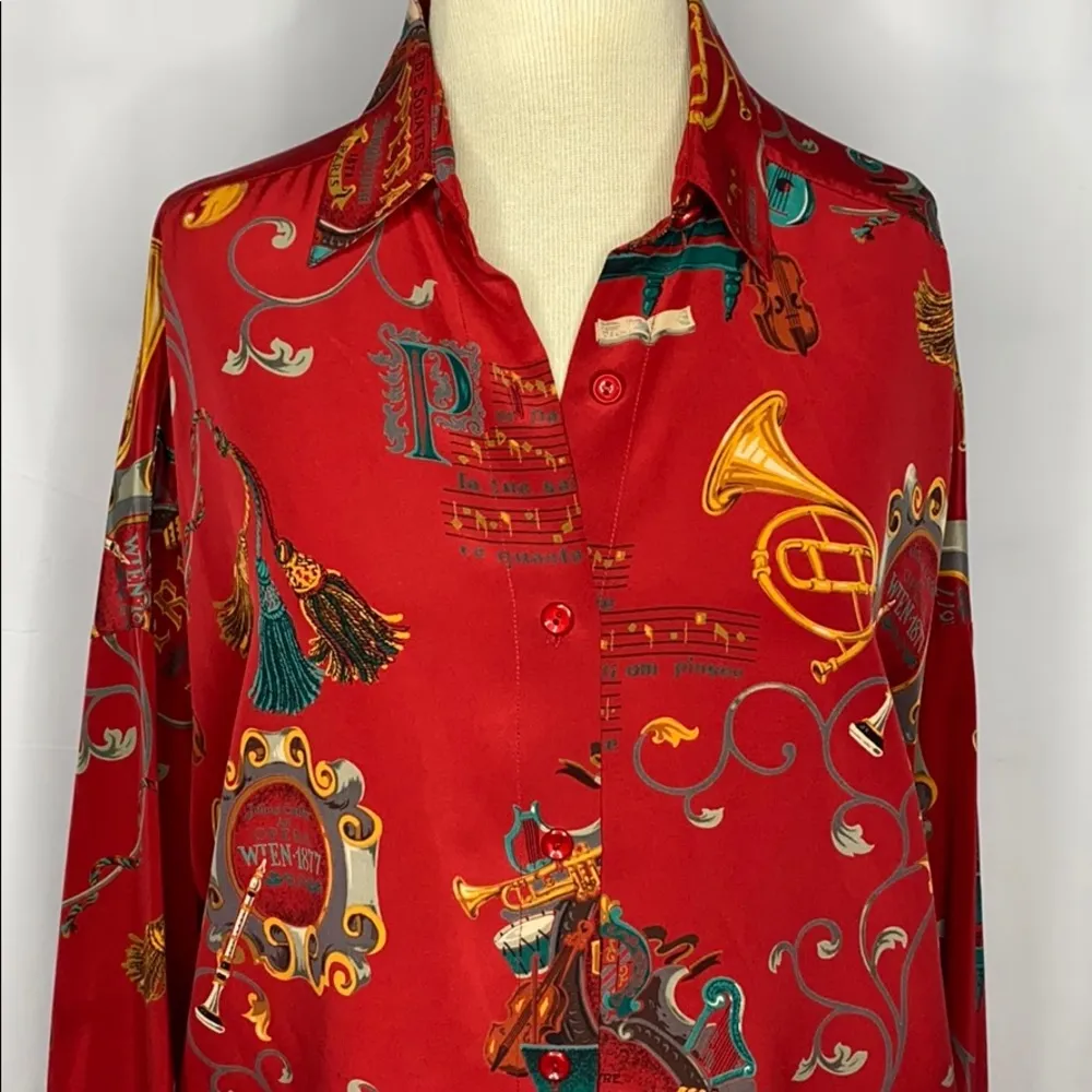 Vintage Linda Allard Ellen Tracy Blouse 6 - Image 6