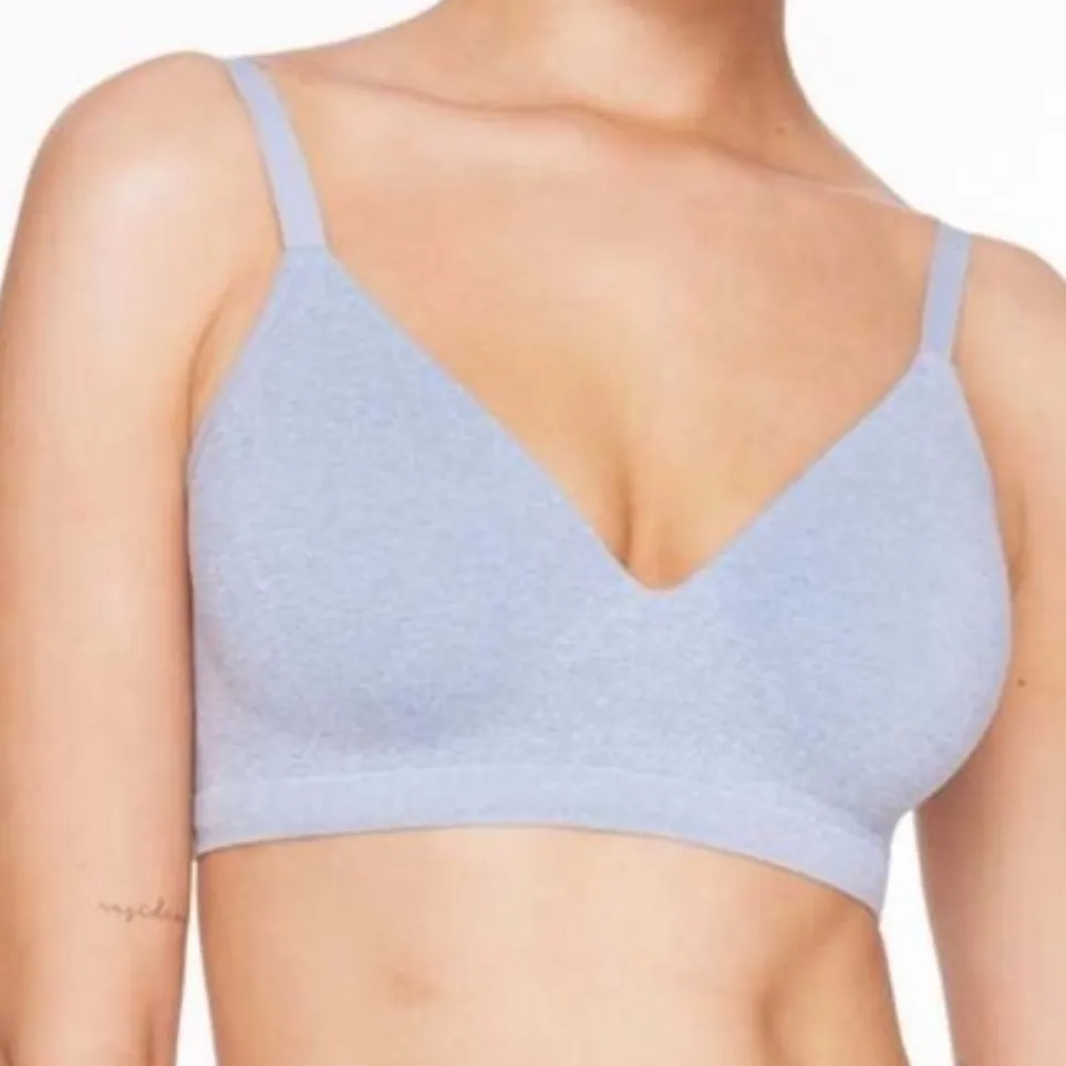 ThirdLove Form 360 Fit Lifting Wireless Seamless Bra Heather Blue Gray XL - Image 1