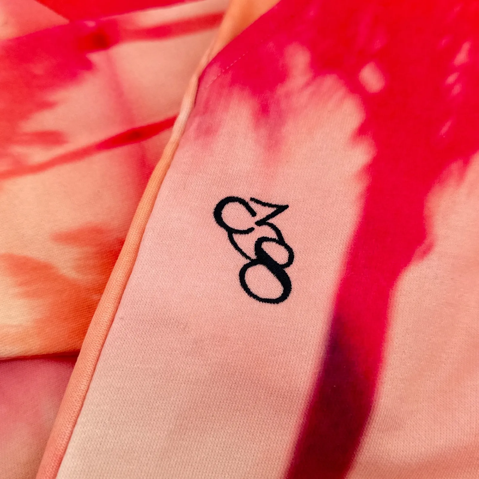 Carbon38 Palm Print Tropical Sweatshirt & Jogger Lounge Set Small Shirt XS Pants Pink - Image 12