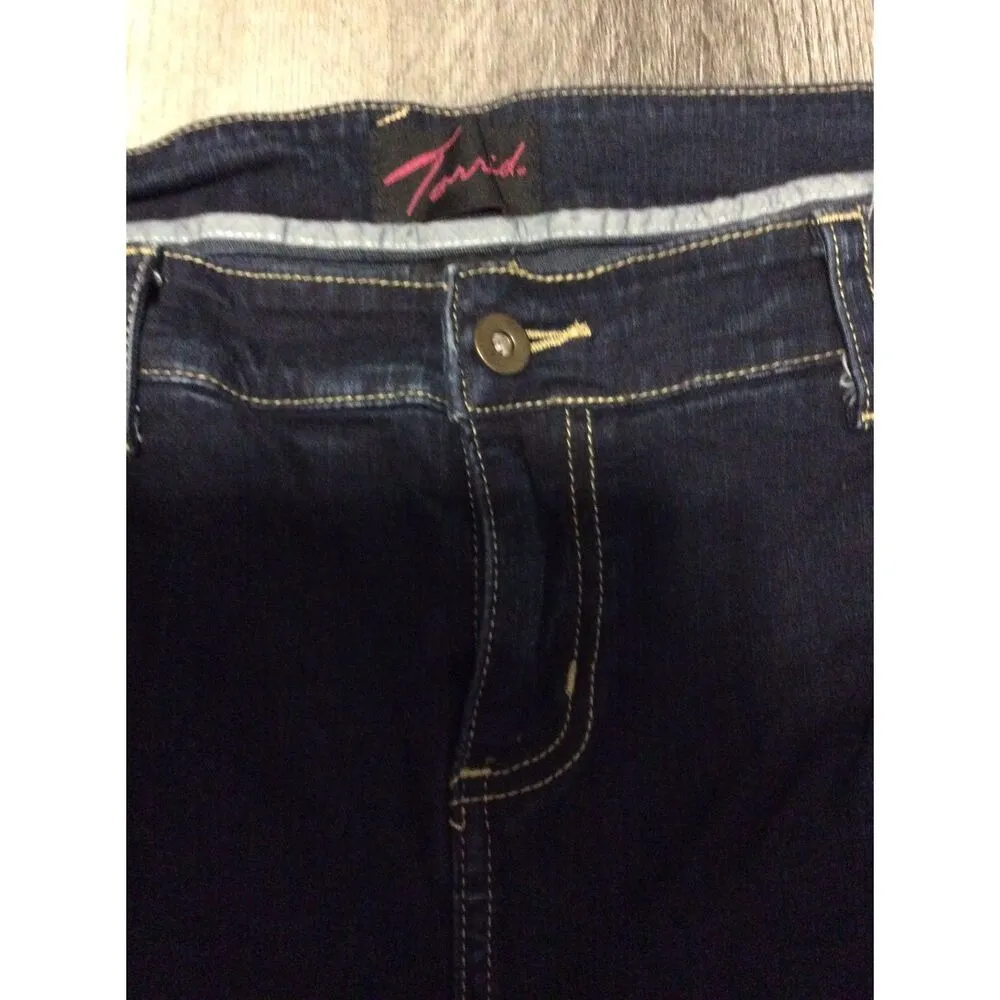 Torrid Size 18 Stretch Womens Jeans Boot Cut Stitched VNC - Image 5