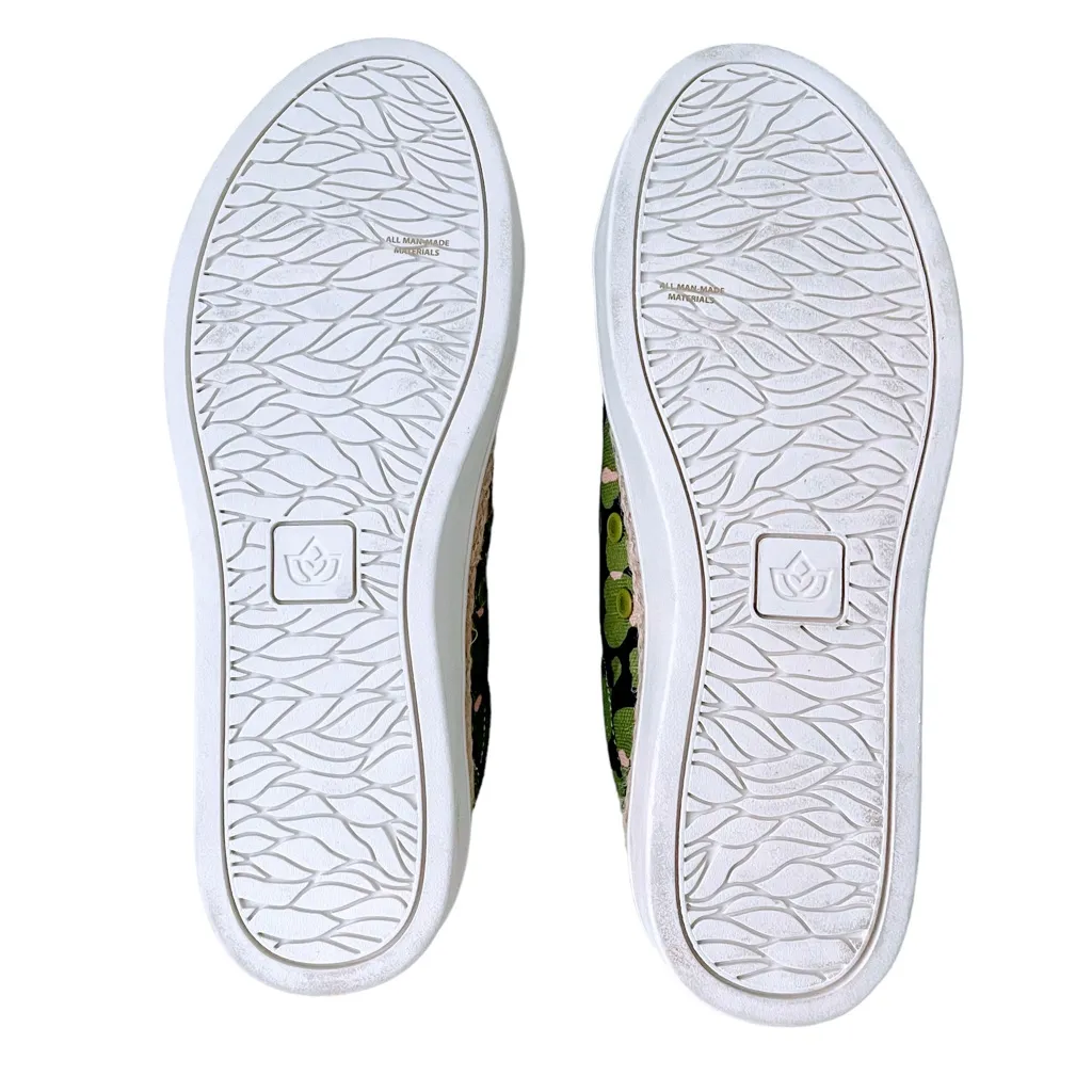 NEW Spenco Green & Bokeh Navy Malibu Spotted Canvas Lace - Image 8