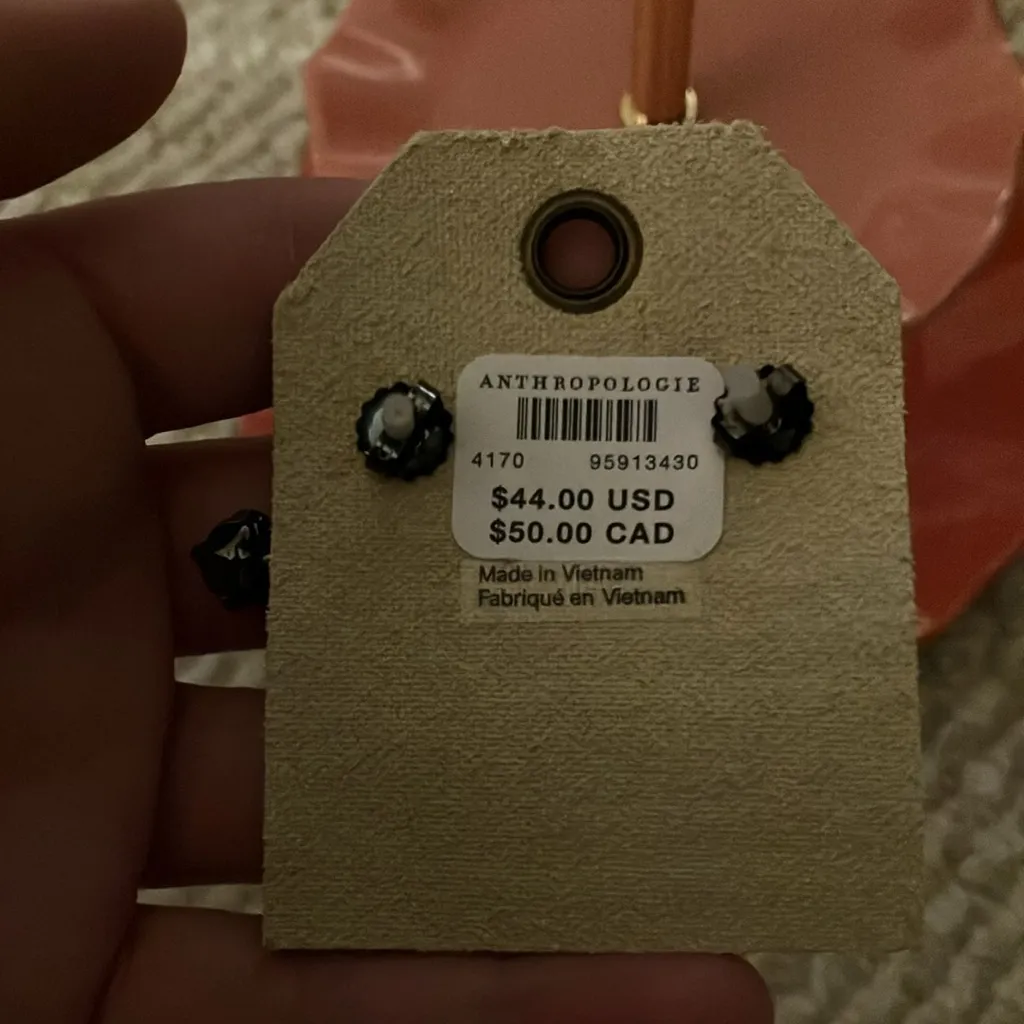 Anthropologie crystal square post earrings NWT - Image 4