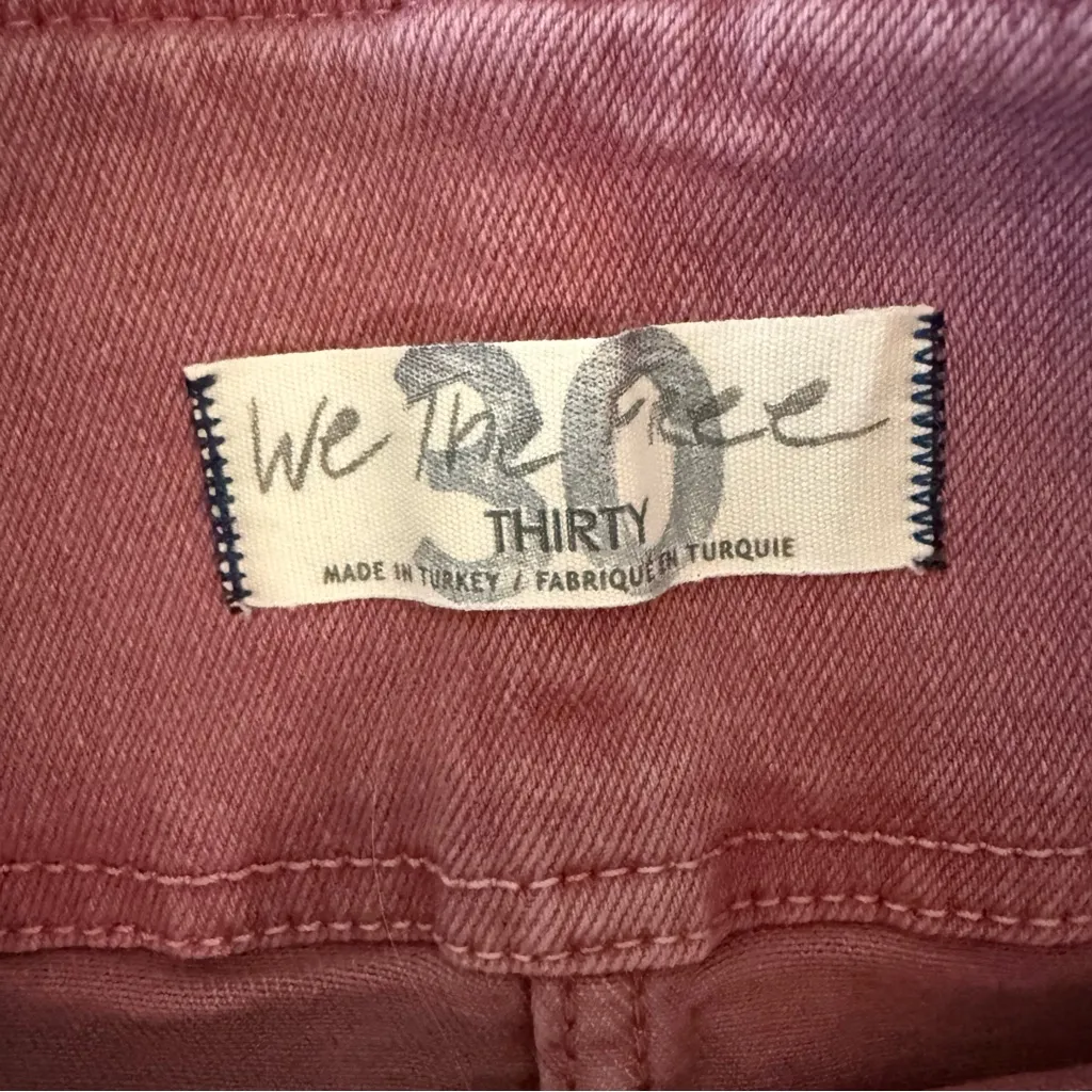 Free People Virgo Women's Size 27 / Small Pink  Denim Zip Front Mini Skirt - Image 3