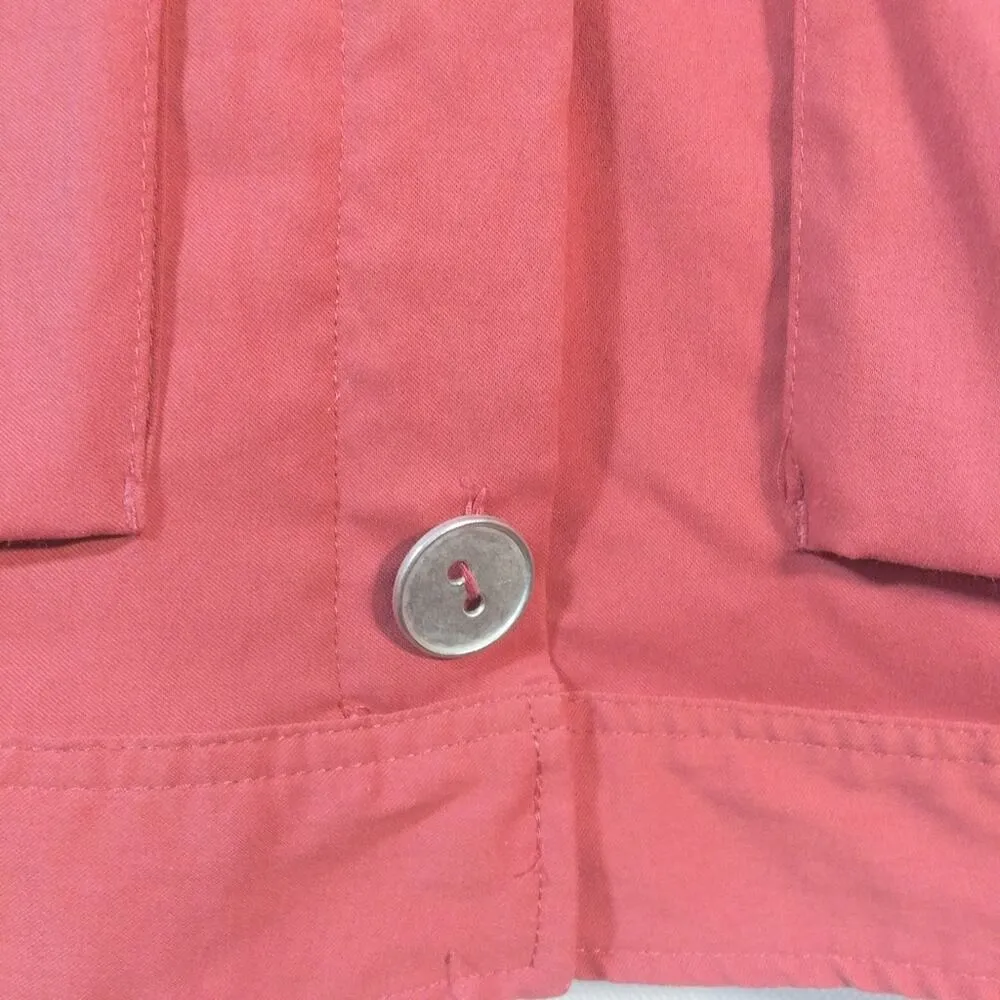 Prana Breathe Rust Red Hooded Utility Jacket Athleisure Outdoor Size Large - Image 4