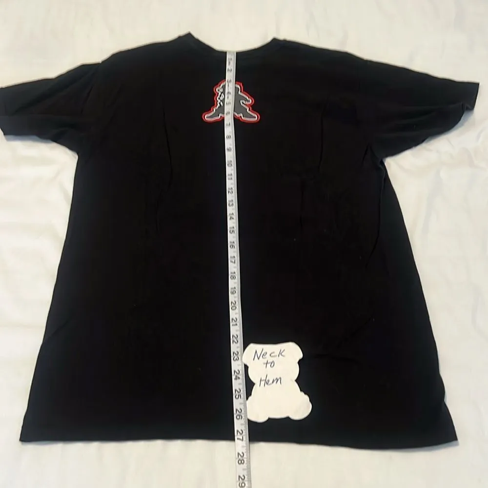 NWOT Gabriel Iglesias Fluffy womens szM short sleeve “Love, laughter & cake” tee Black Size M - Image 6