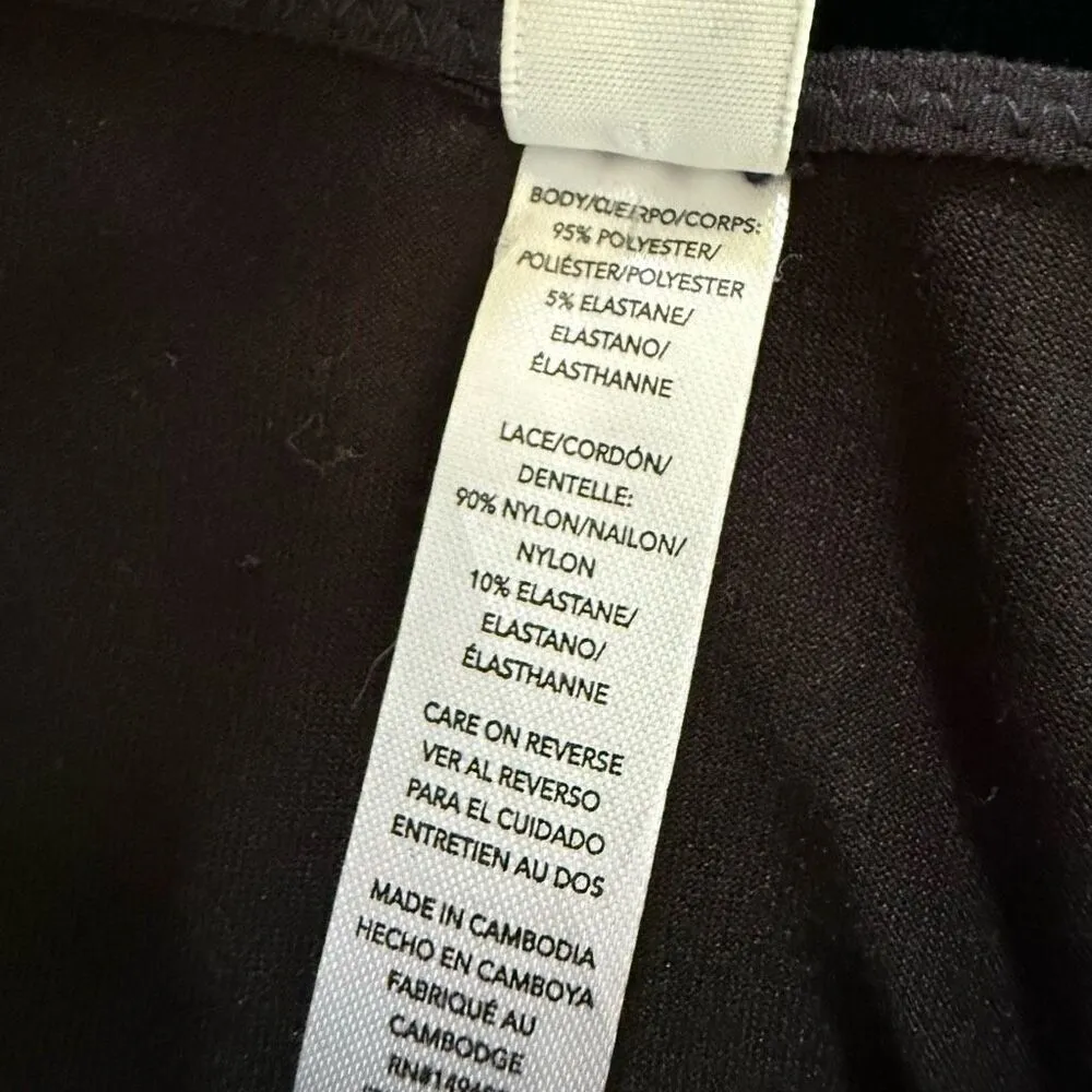 NWOT Flora Nikrooz Floral Lace Trim Chemise XL - Image 7