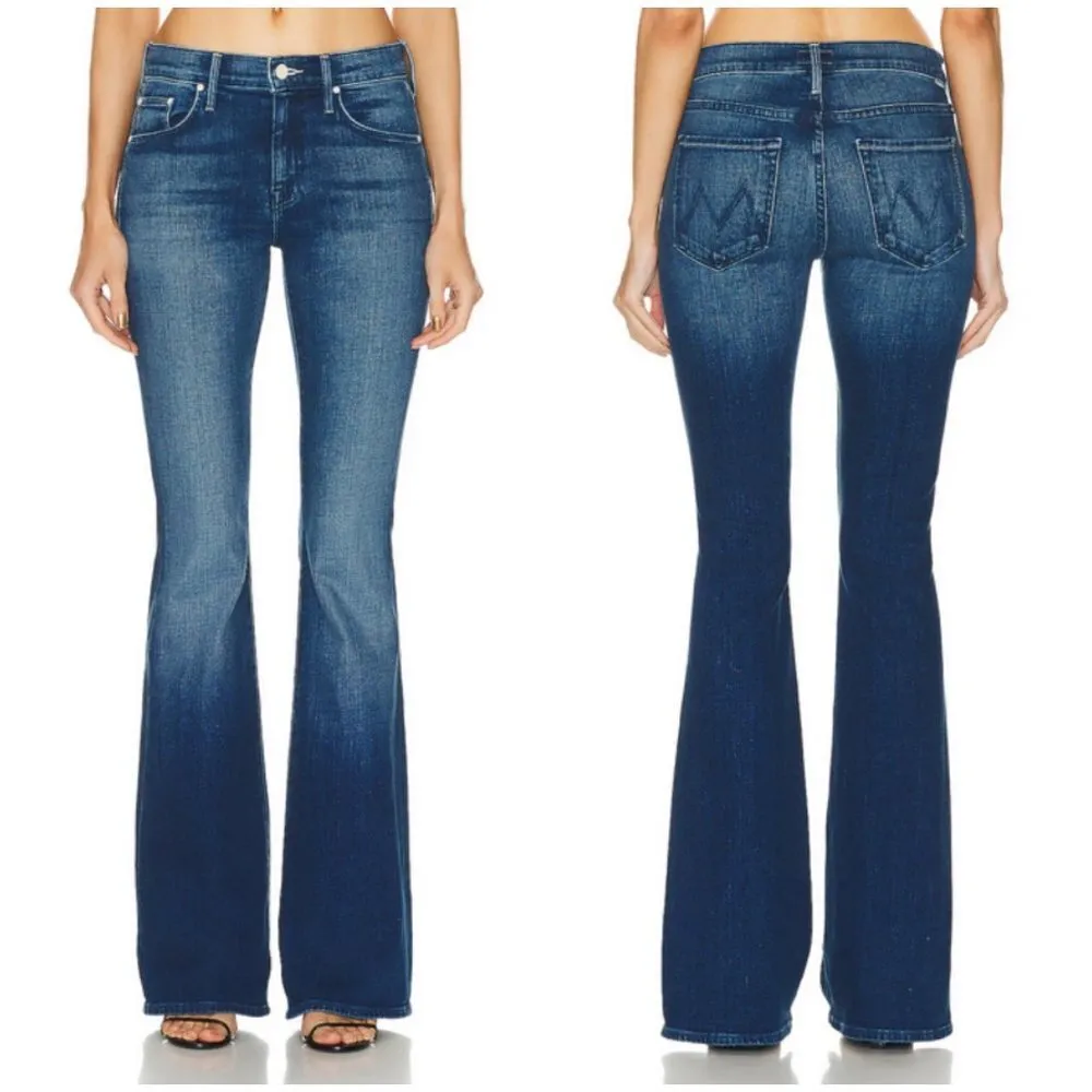 💕MOTHER💕 The Down Low Weekender Heel Jeans ~ High Tide 31 NWT Blue - Image 9