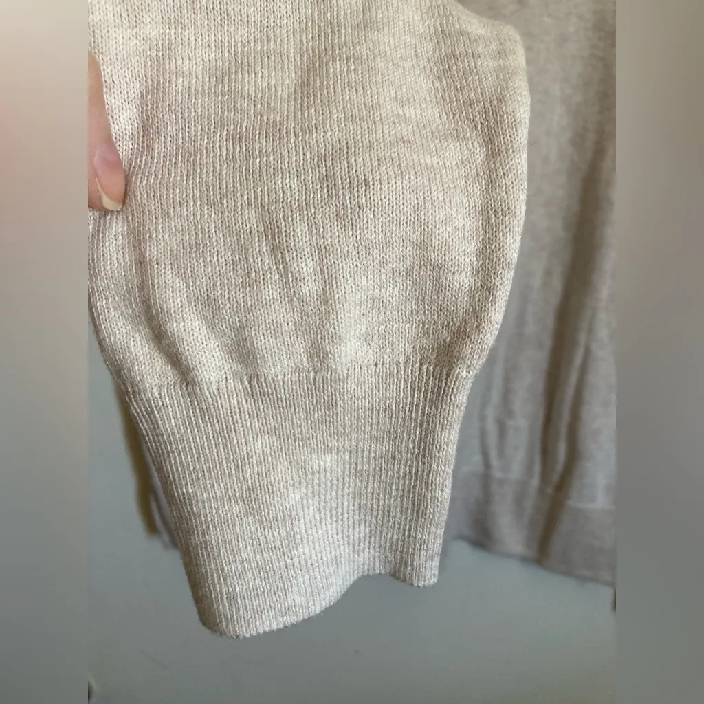 🌸Old Navy Transitional Cream Mock Neck New Long Sleeve Lightweight Sweater #P - Image 6