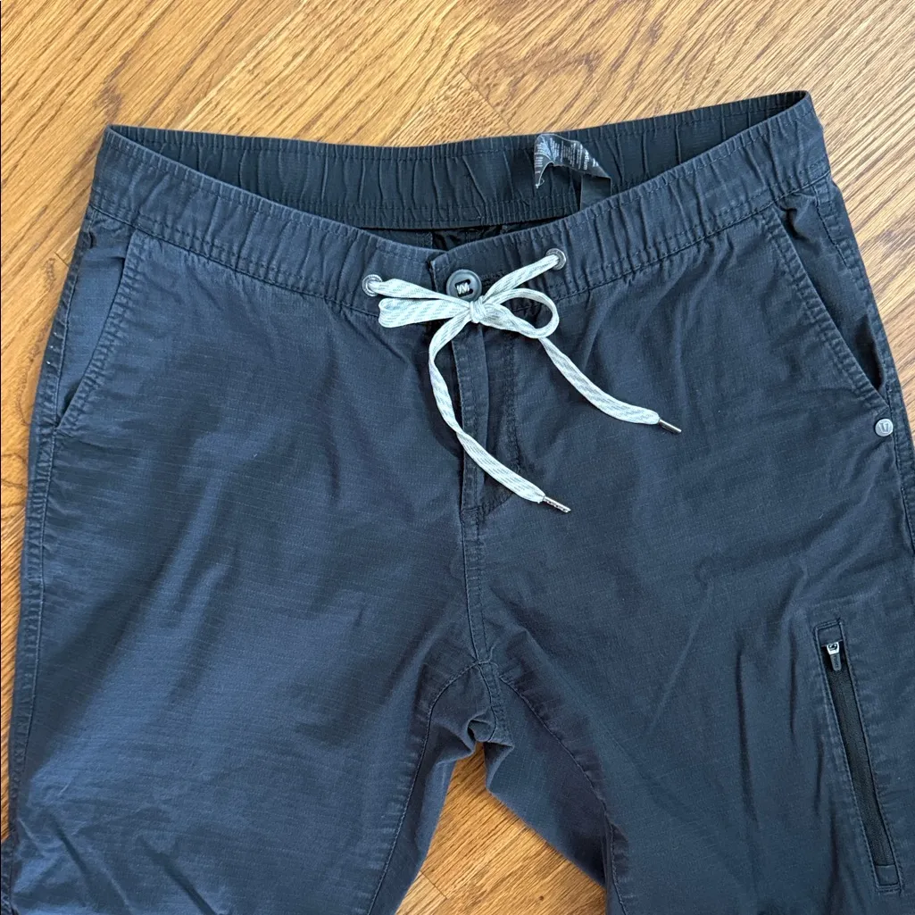 Vuori Ripstop Utility Pants Organic Cotton Black – Women’s Medium - Image 3