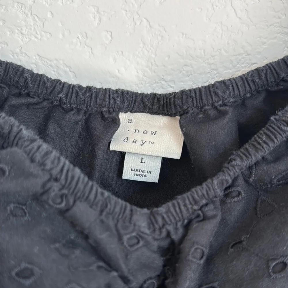 A New Day Black Blouse Chic Top - Image 2