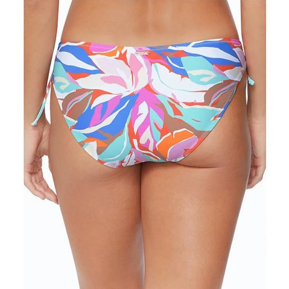 NWOT Raisins Junior’s Sweet Tropical Print Side Tie Swim Bottoms Medium - Image 2