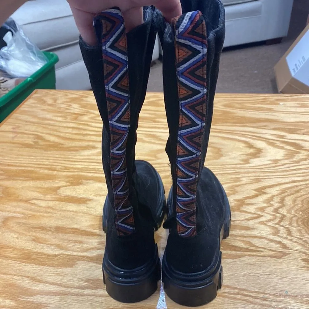 FARM RIO Suede Grosgrain Trim Riding Boots size 7.5 (S2) - Image 13