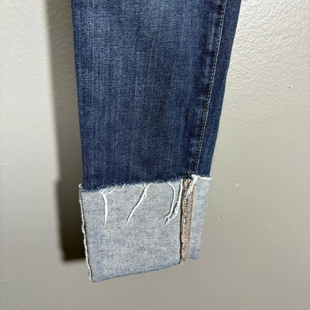 Joe's Women's Cuff Crop Midrise Medium Wash Carpi Jeans - Size 26 - Stretch Jean - Image 3