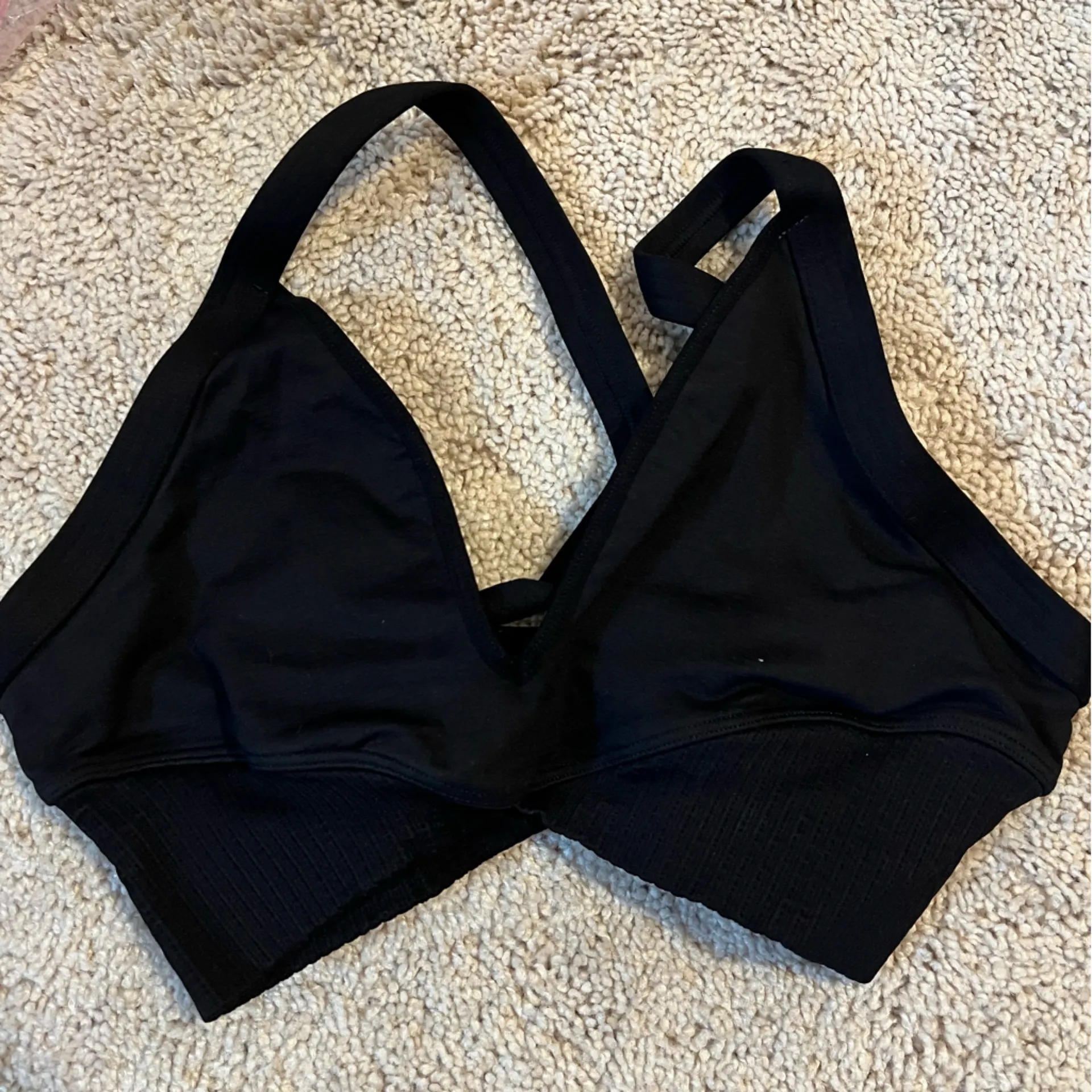 NWOT Free People Movement Good Karma Super Plunge Bra Black Size undefined - Image 6