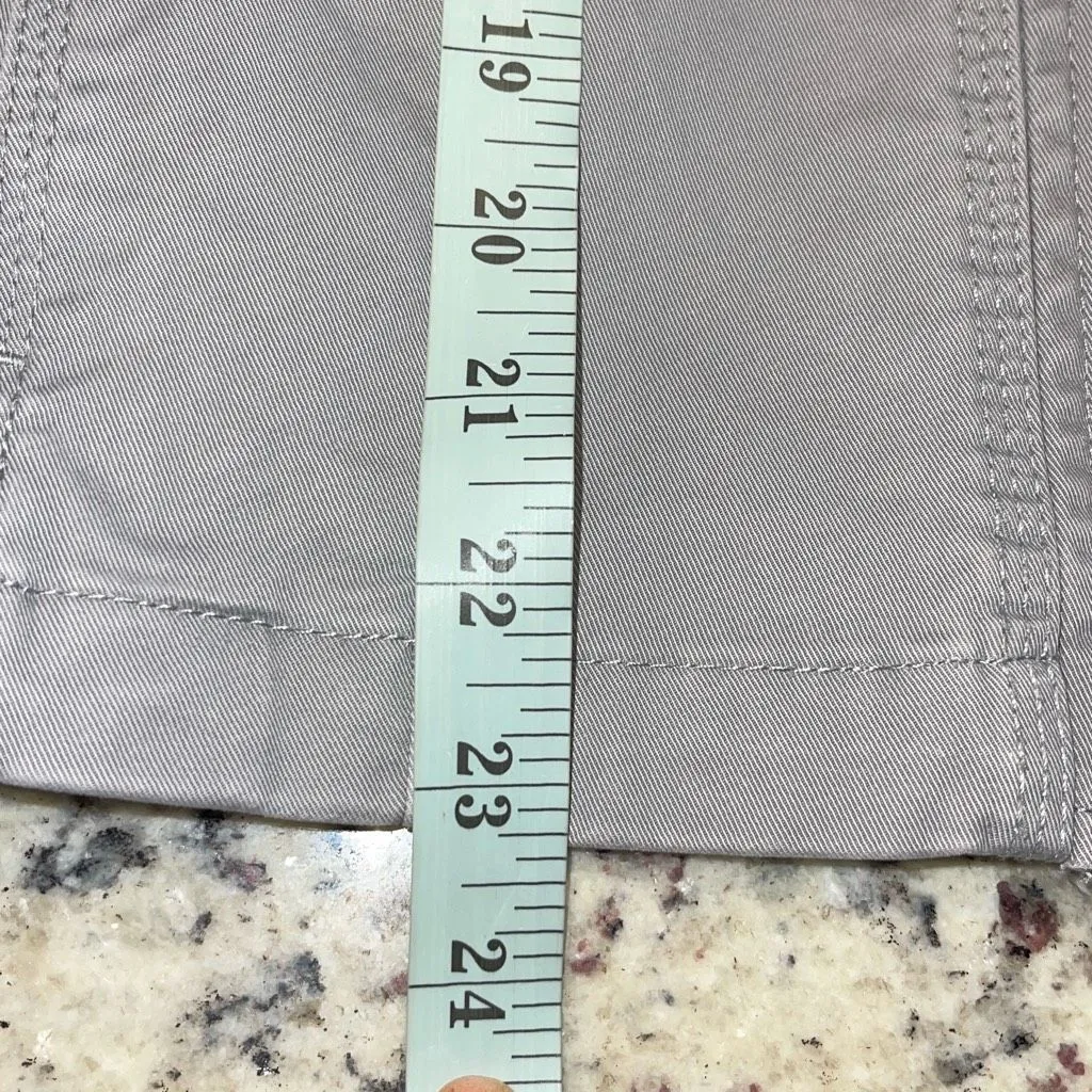 Kensie Jeans Womens Cargo Pockets Cotton Blend Military Jacket Gray‎ Small NWT Gray - Image 7